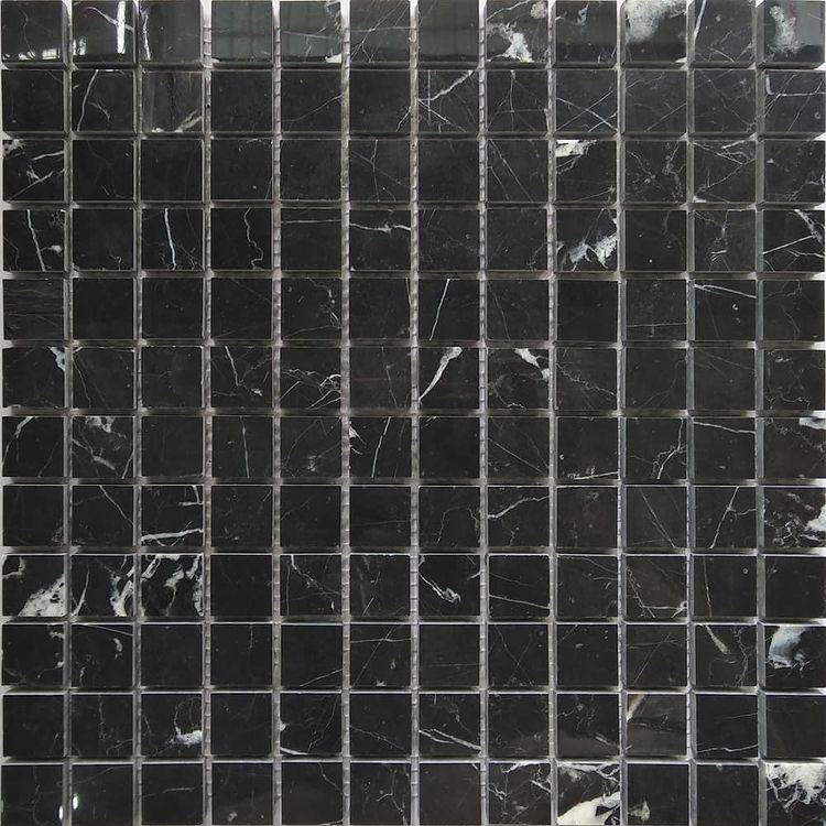 Nero Marquina mosaic