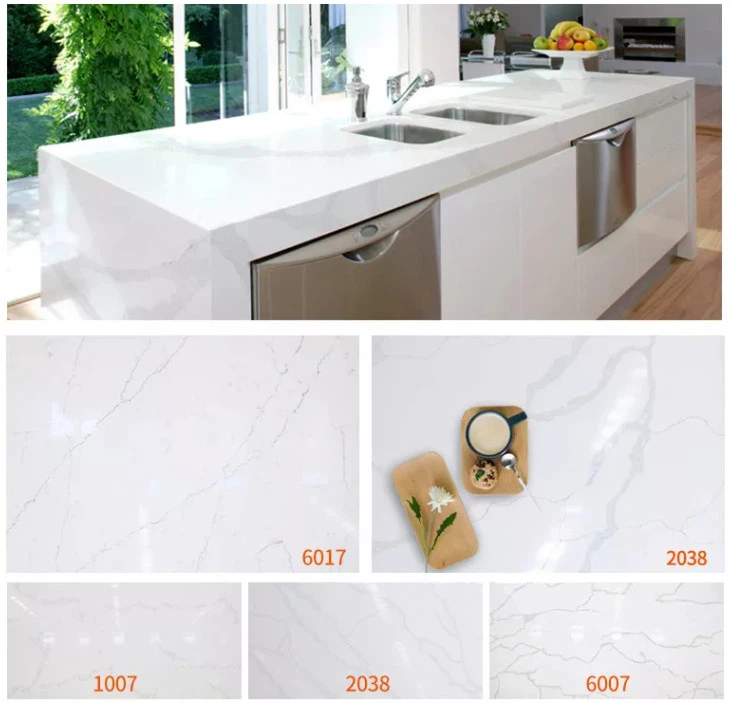 White Artificial Quartz Stone _