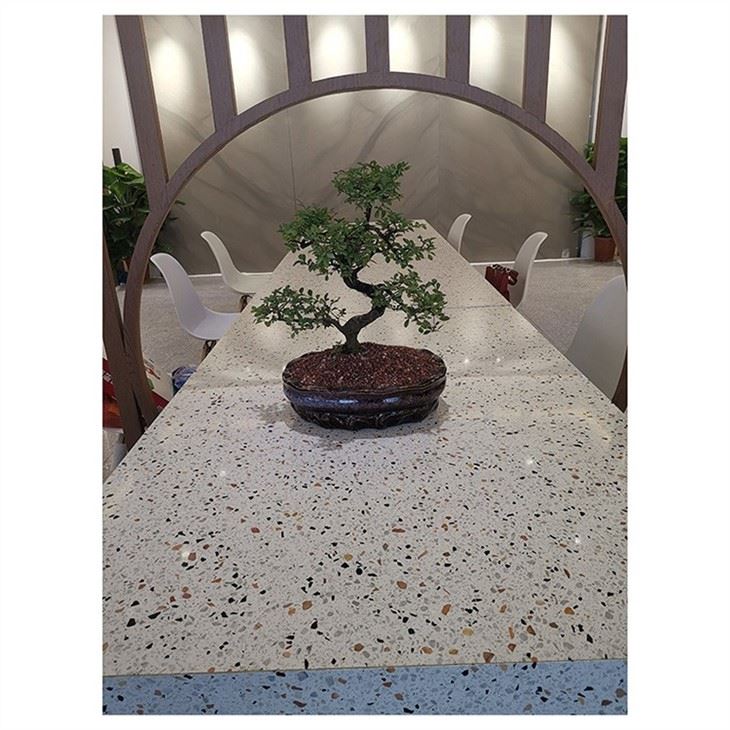 Cheap Grey Floor Terrazzo Tile Slab